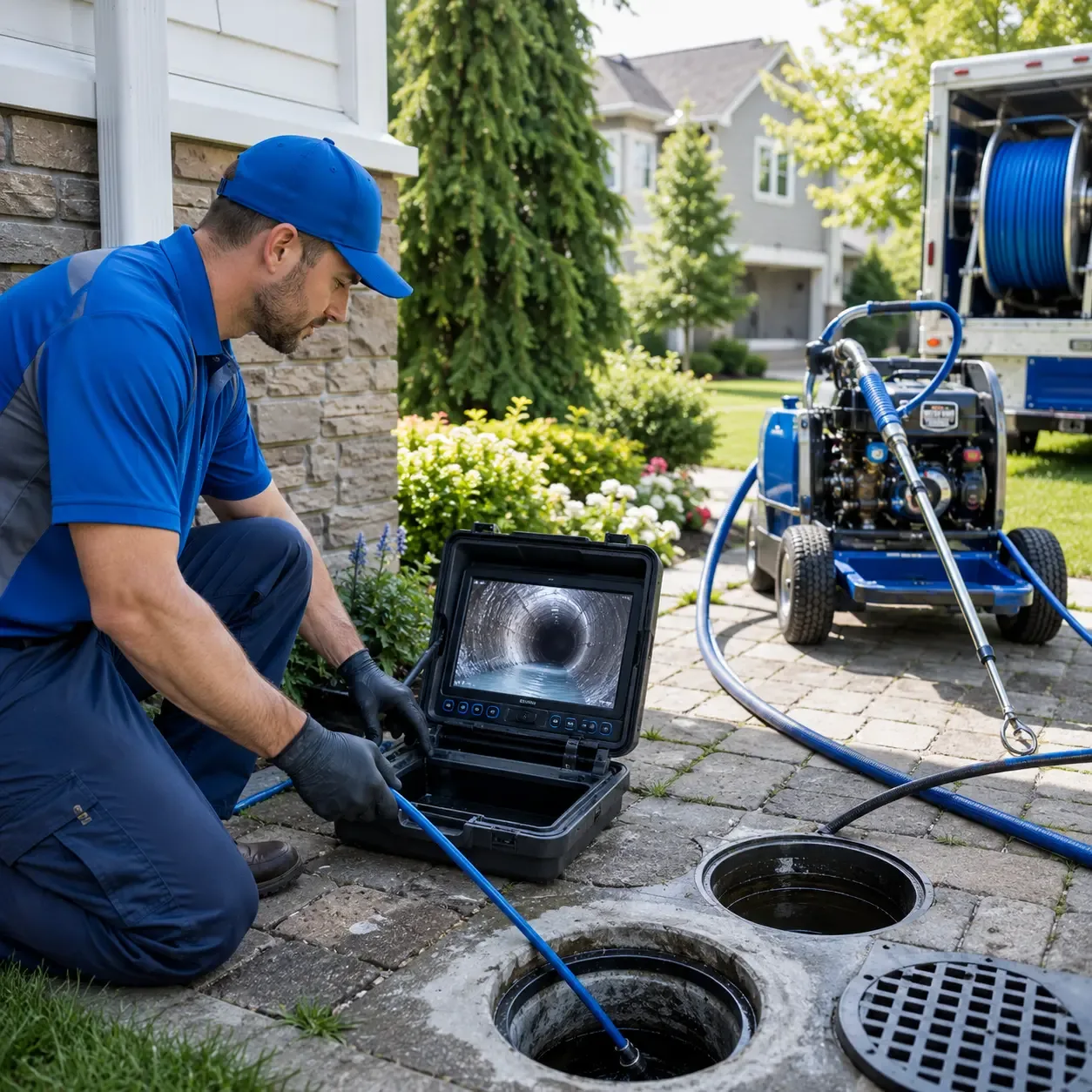 Outdoor drain cleaning professionals serving West Branch, MI